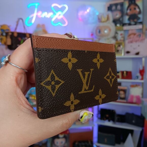 NIB New LOUIS VUITTON Wallet Reverse Monogram Leather Card Holder Wallet - Picture 5 of 9